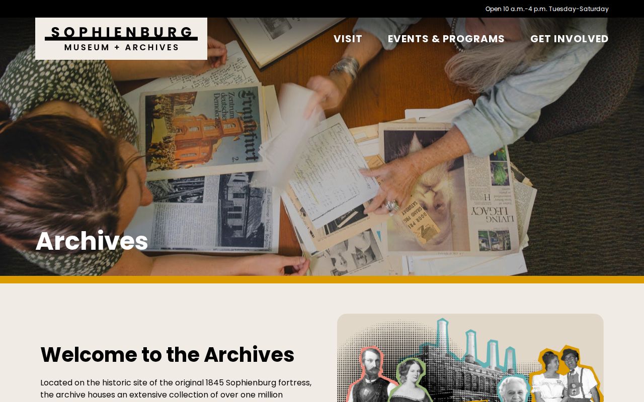 Comal County previous residents Sophienburg archives holdings