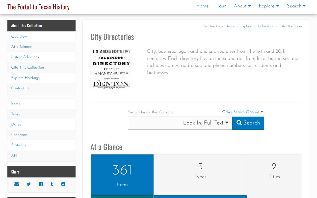 Comal County previous residents city directories collection search
